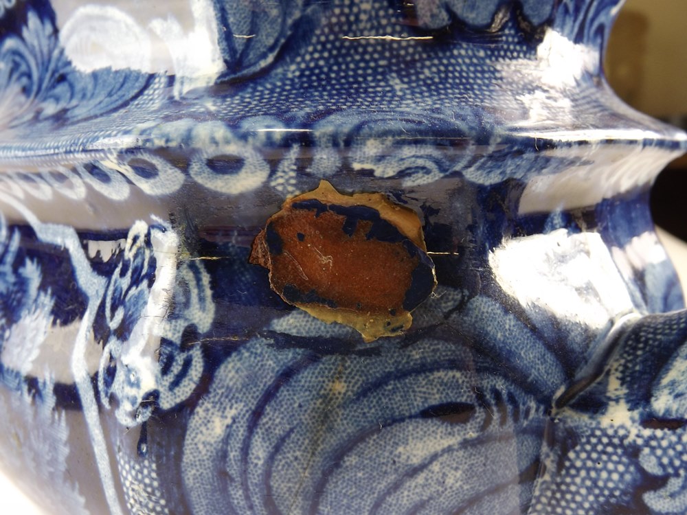 Antique Staffordshire Transferware Teapot