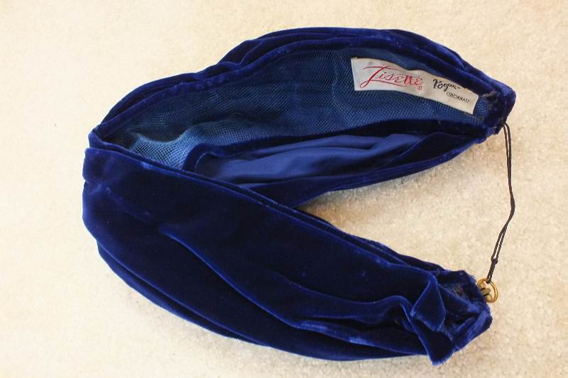 Indigo Velvet Evening Coat