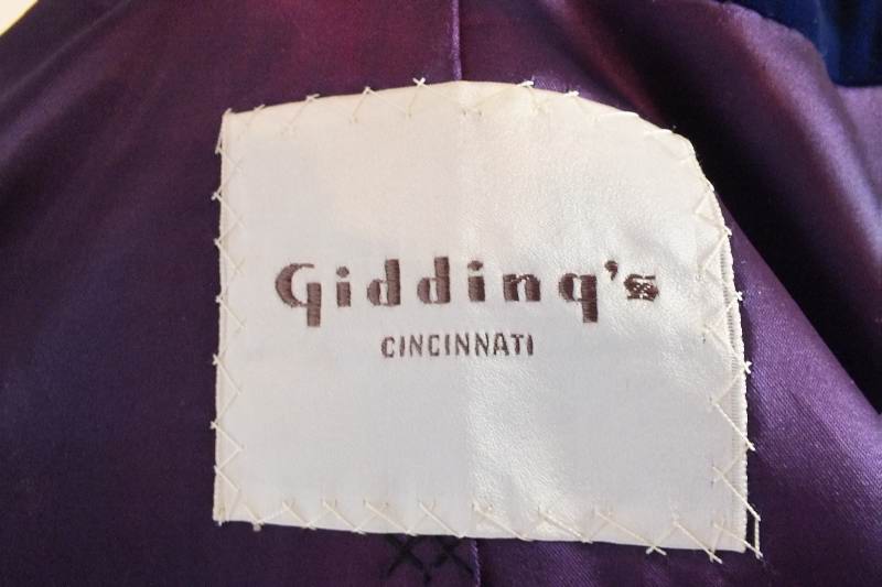 Indigo Velvet Evening Coat