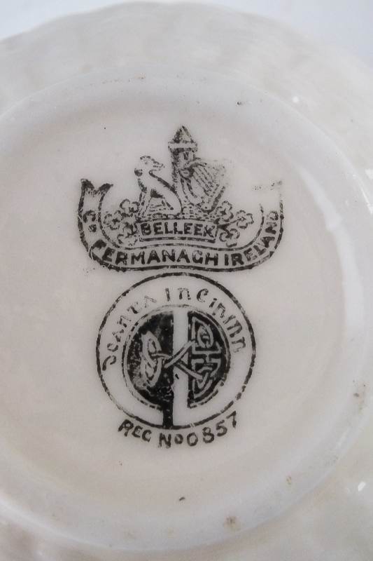 Belleek Porcelain Bowl & Pitcher