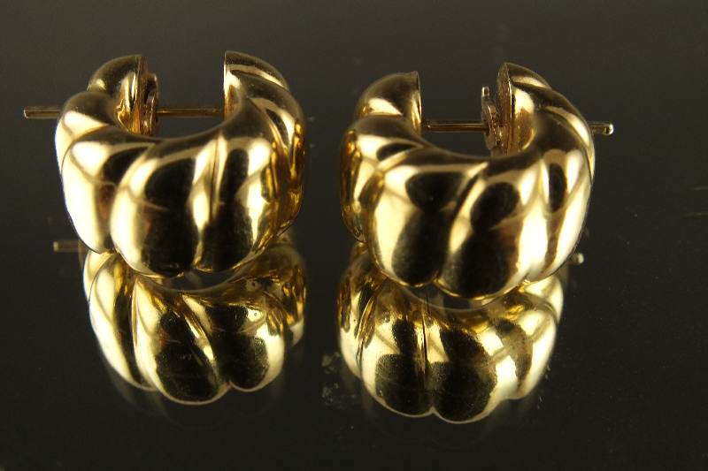 Gold Pierced Earrings