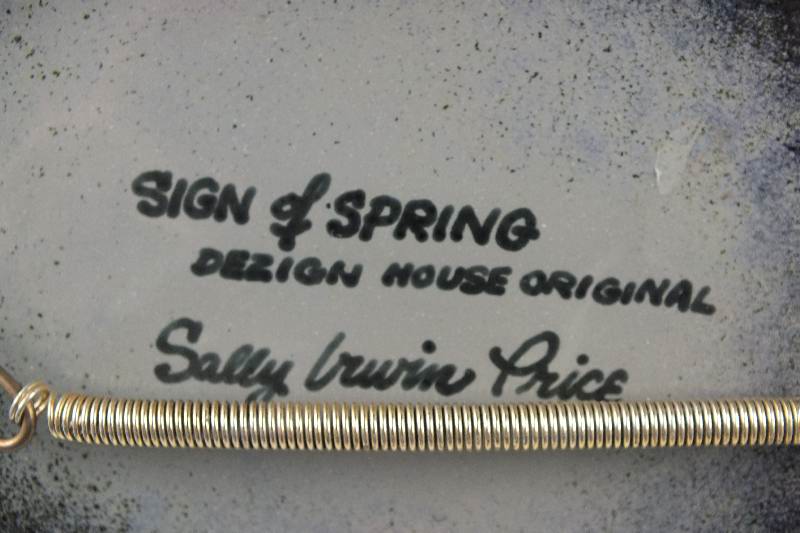 Enamel Tray - Signed by Artist Sally Irwin Price
