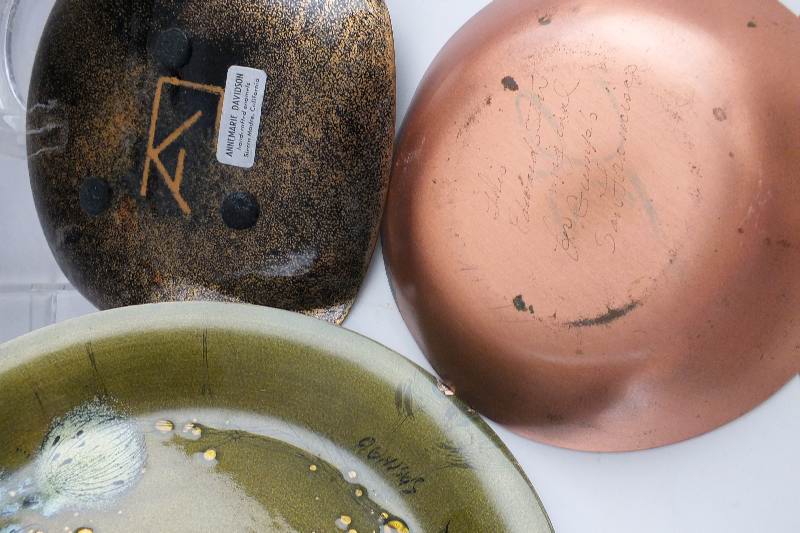 4 Original Pieces of Enamel Art