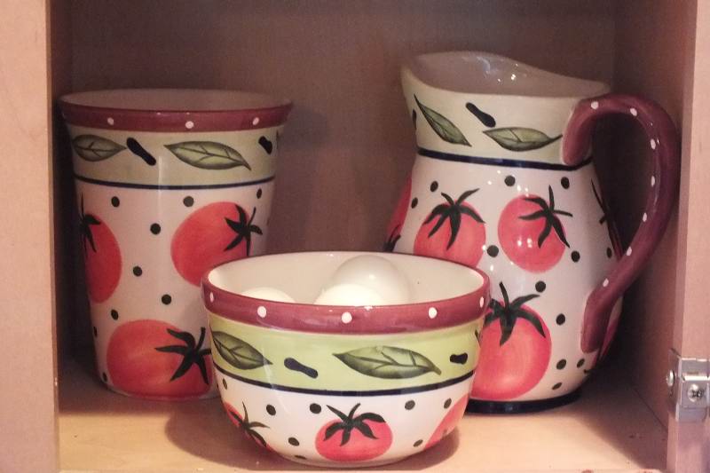 Grouping of Mixing Bowls, Pitcher and Vase