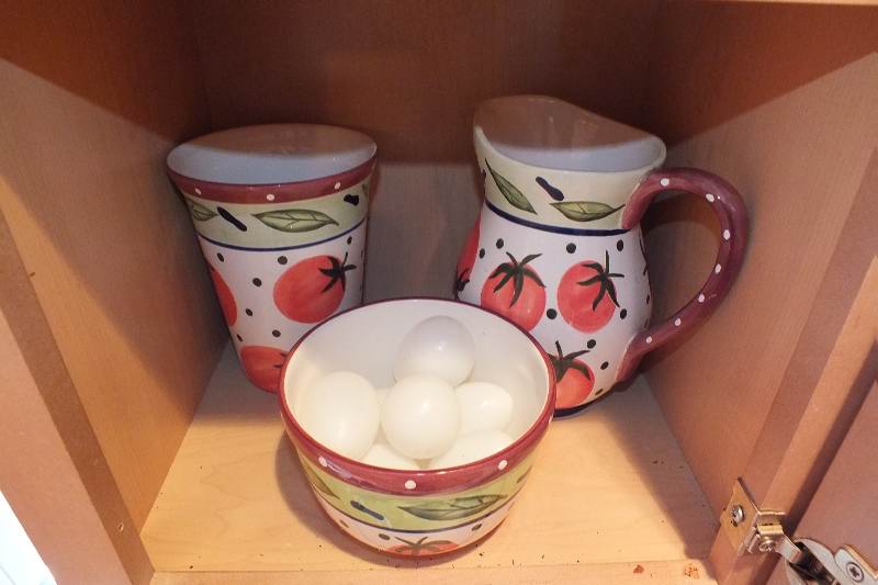 Grouping of Mixing Bowls, Pitcher and Vase