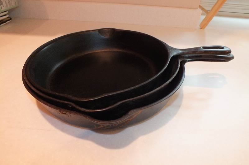 Collection of Cast Iron Skillets, Electric Skillet, Marble Rolling Pin and More