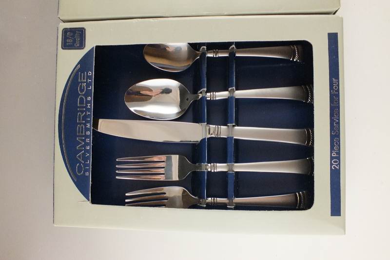 Two Boxes of Stainless Flatware