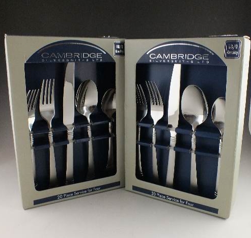 Two Boxes of Stainless Flatware