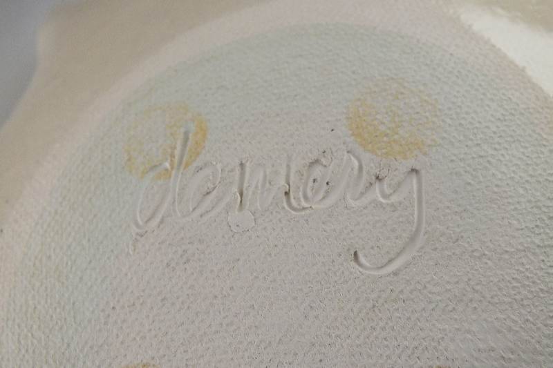 Handcrafted Signed Pottery Bowl by Demary