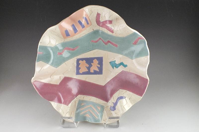 Handcrafted Signed Pottery Bowl by Demary