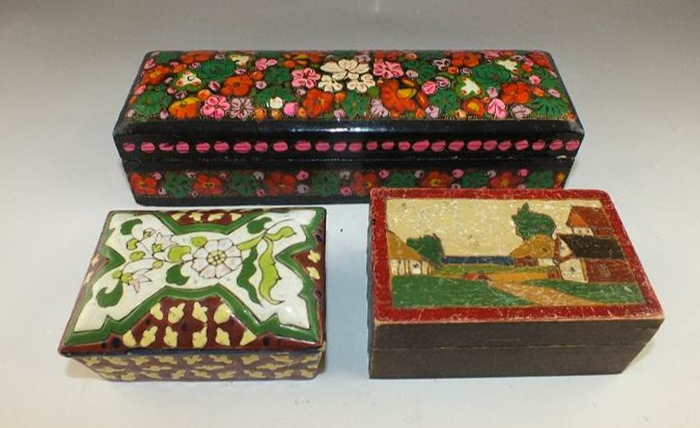 Three Handcrafted Boxes