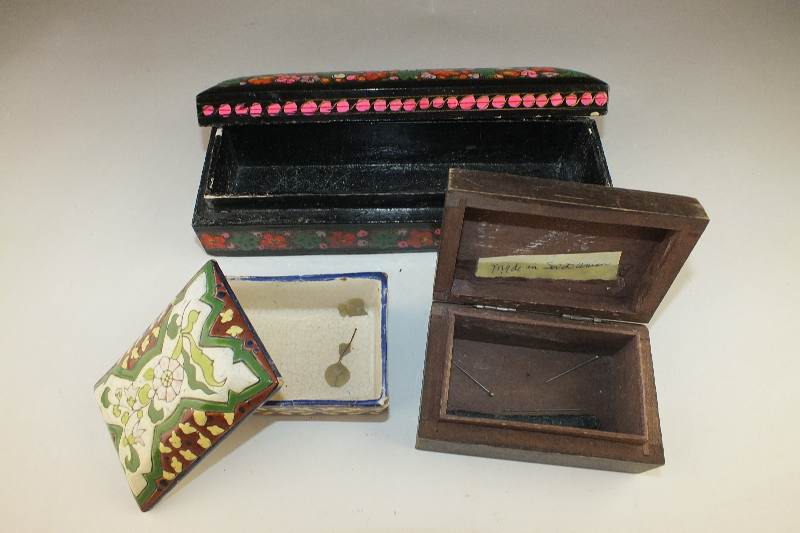 Three Handcrafted Boxes