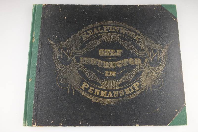 1881 "Real Pen Work Penmanship Book"