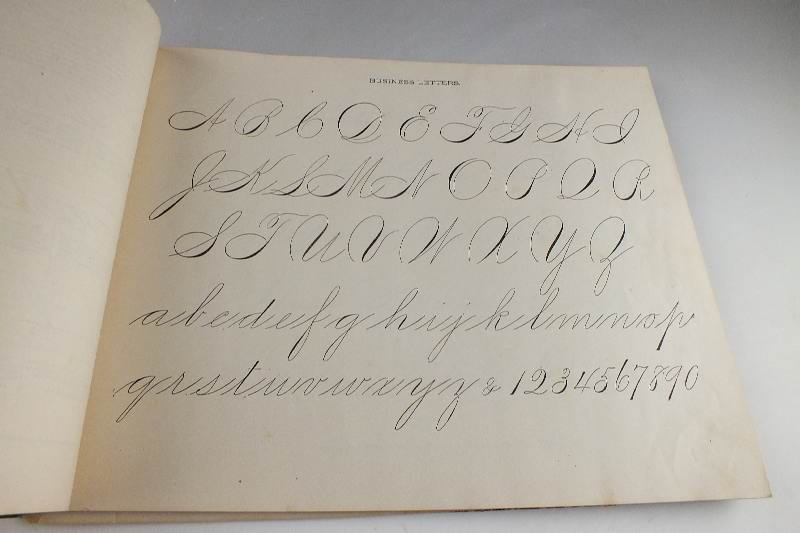 1881 "Real Pen Work Penmanship Book"