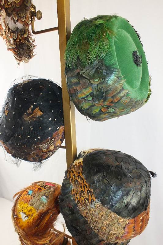 Large collection of Ladies feathered hats