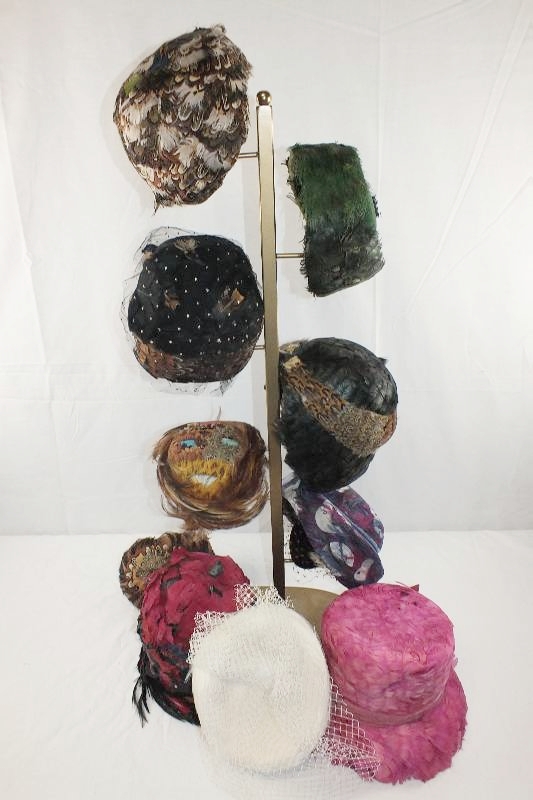 Large collection of Ladies feathered hats