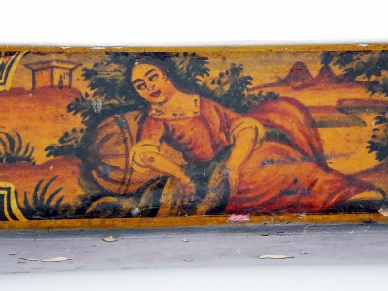 Faux Tortoise Knife and Oblong Sliding Box