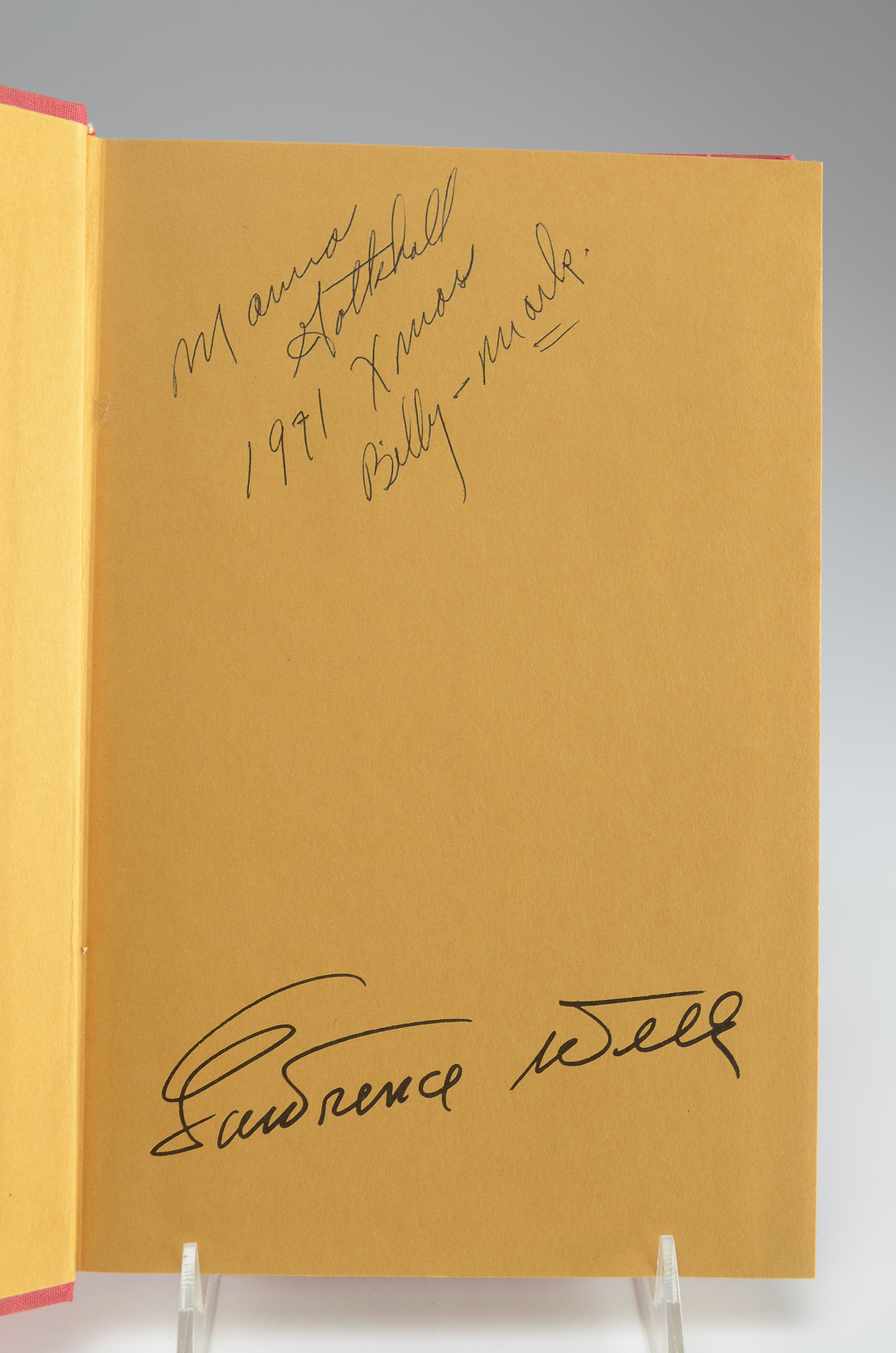 Lawrence Welk signed autobiography