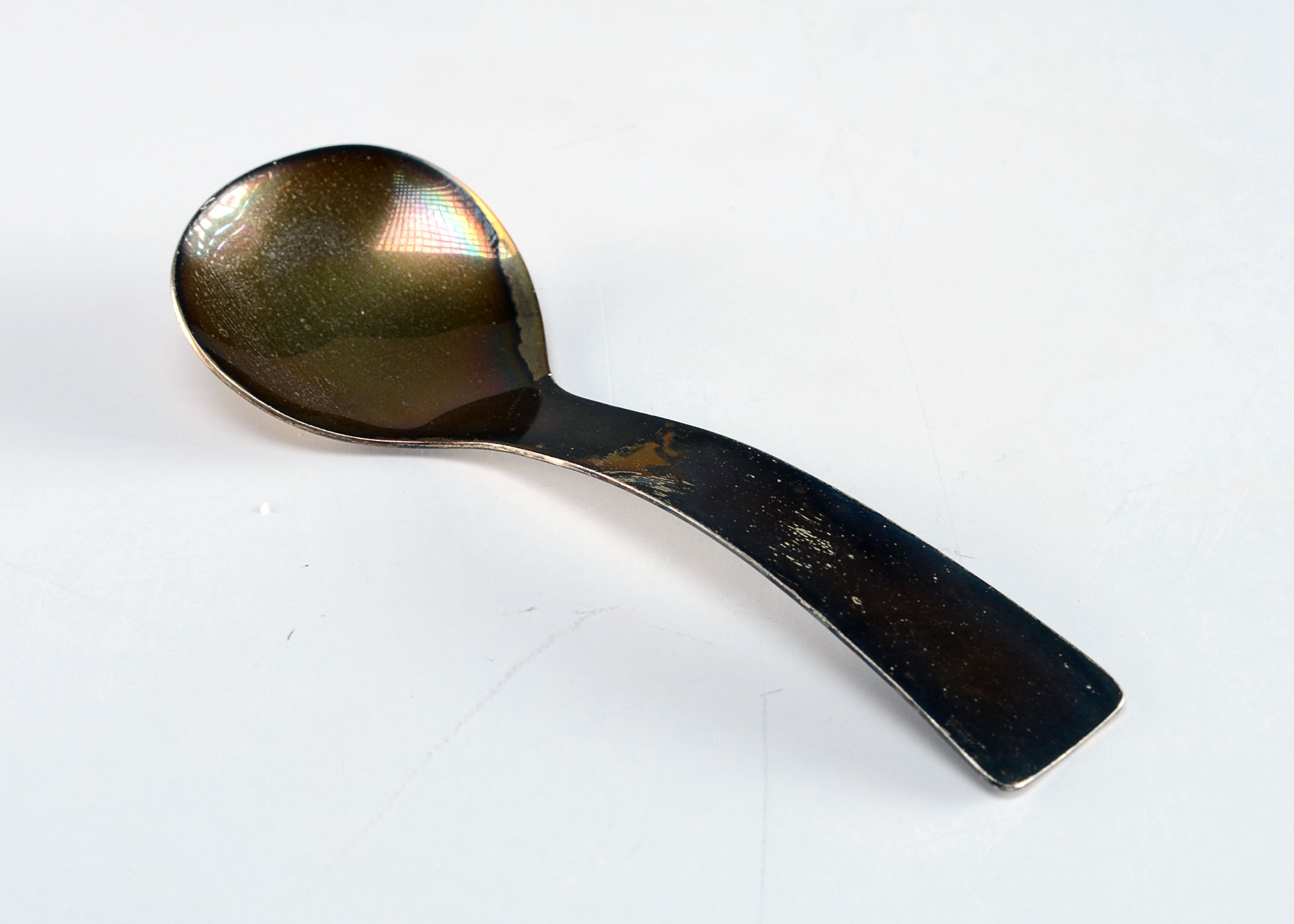 Allan Adler Sterling Silver Tea Caddy Spoon