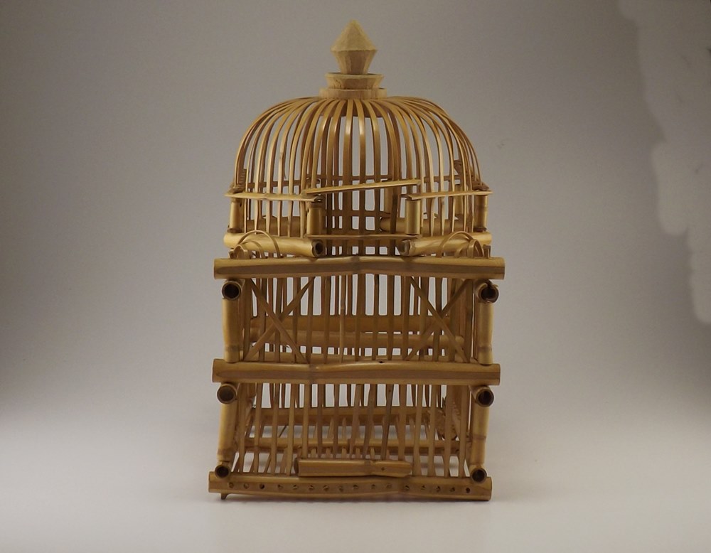Vintage Bamboo Bird Cage