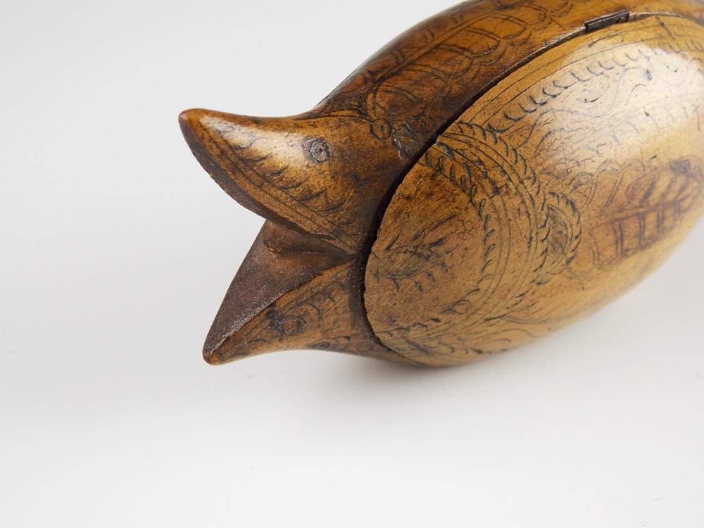 Antique snuff box in the shape of a fish