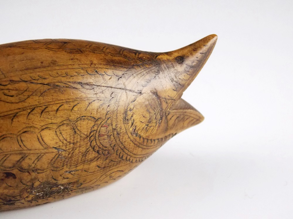 Antique snuff box in the shape of a fish