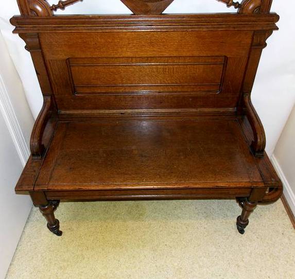Fabulous Antique Oak Hall Tree