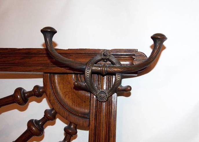 Fabulous Antique Oak Hall Tree