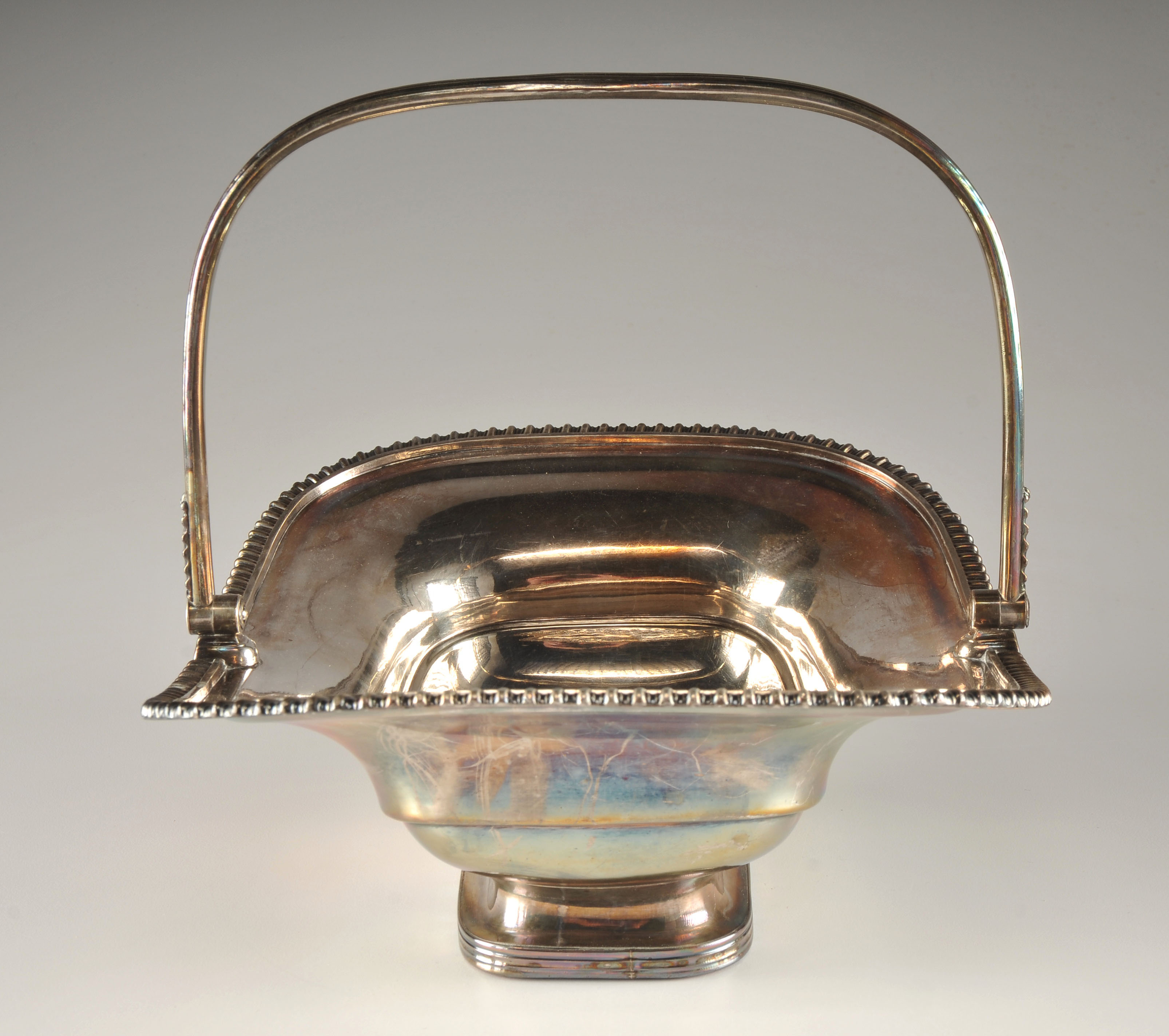 Antique Nathaniel Smith and Co. Victorian Silver Plate Eagle Motif Basket