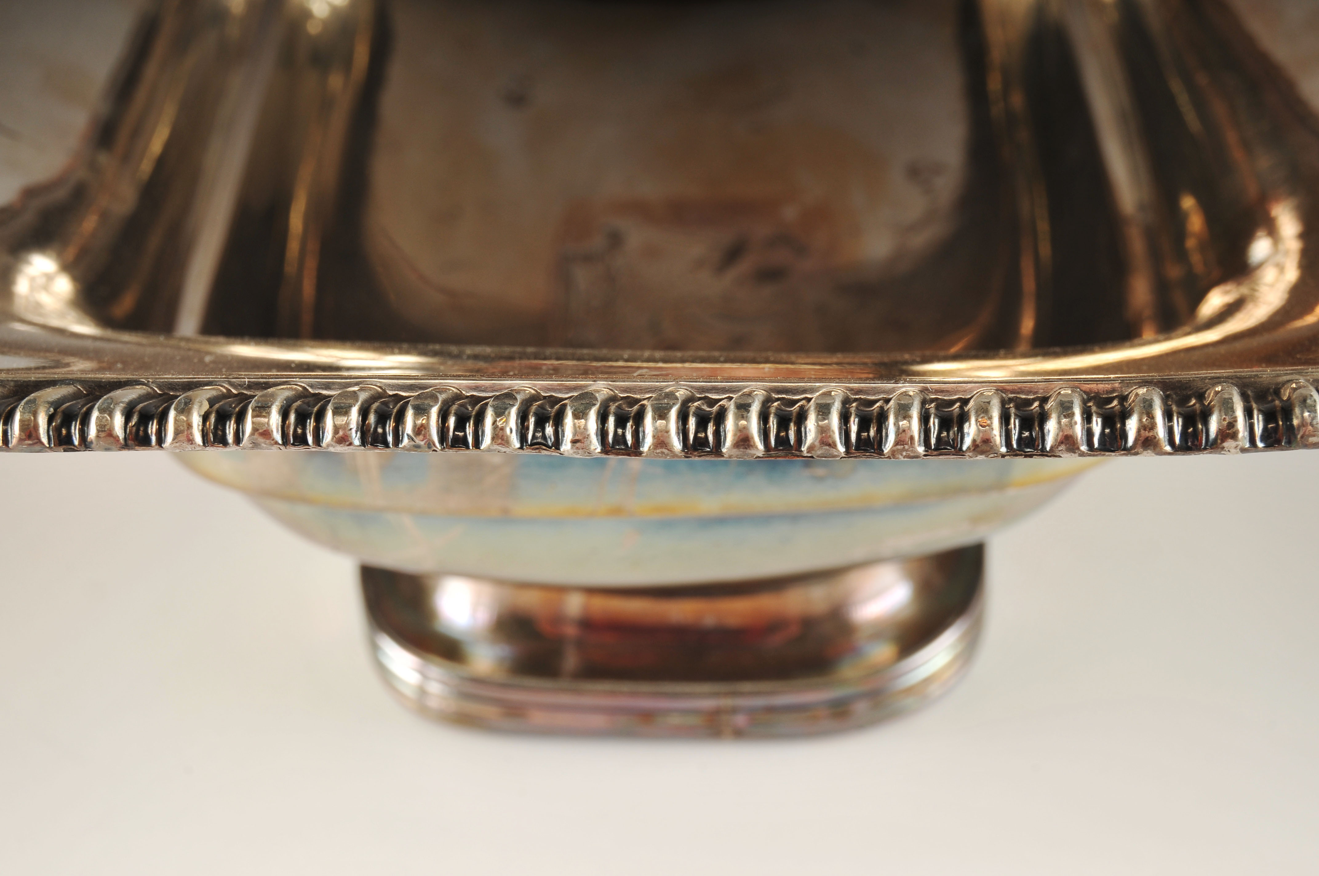 Antique Nathaniel Smith and Co. Victorian Silver Plate Eagle Motif Basket