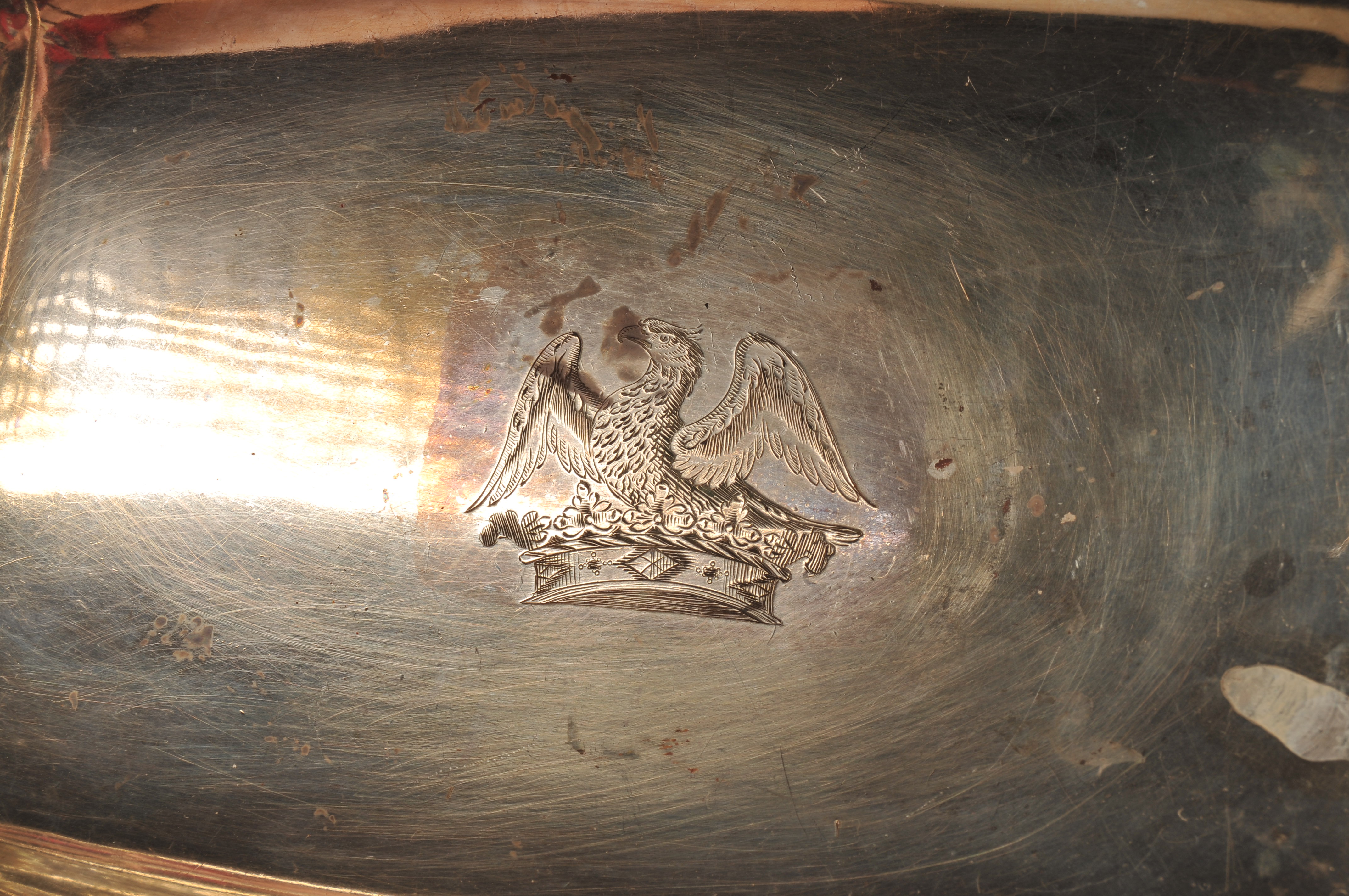 Antique Nathaniel Smith and Co. Victorian Silver Plate Eagle Motif Basket