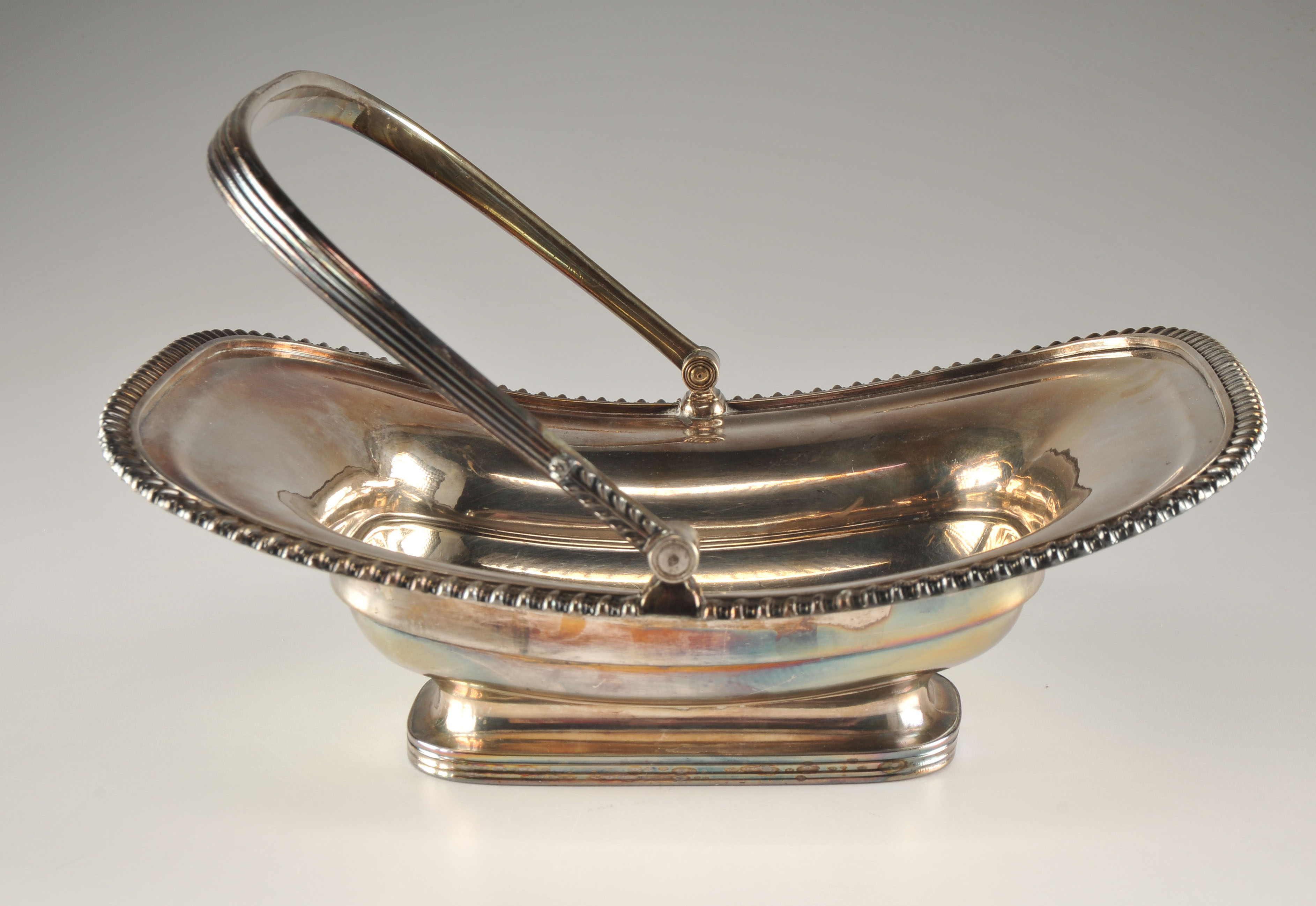 Antique Nathaniel Smith and Co. Victorian Silver Plate Eagle Motif Basket