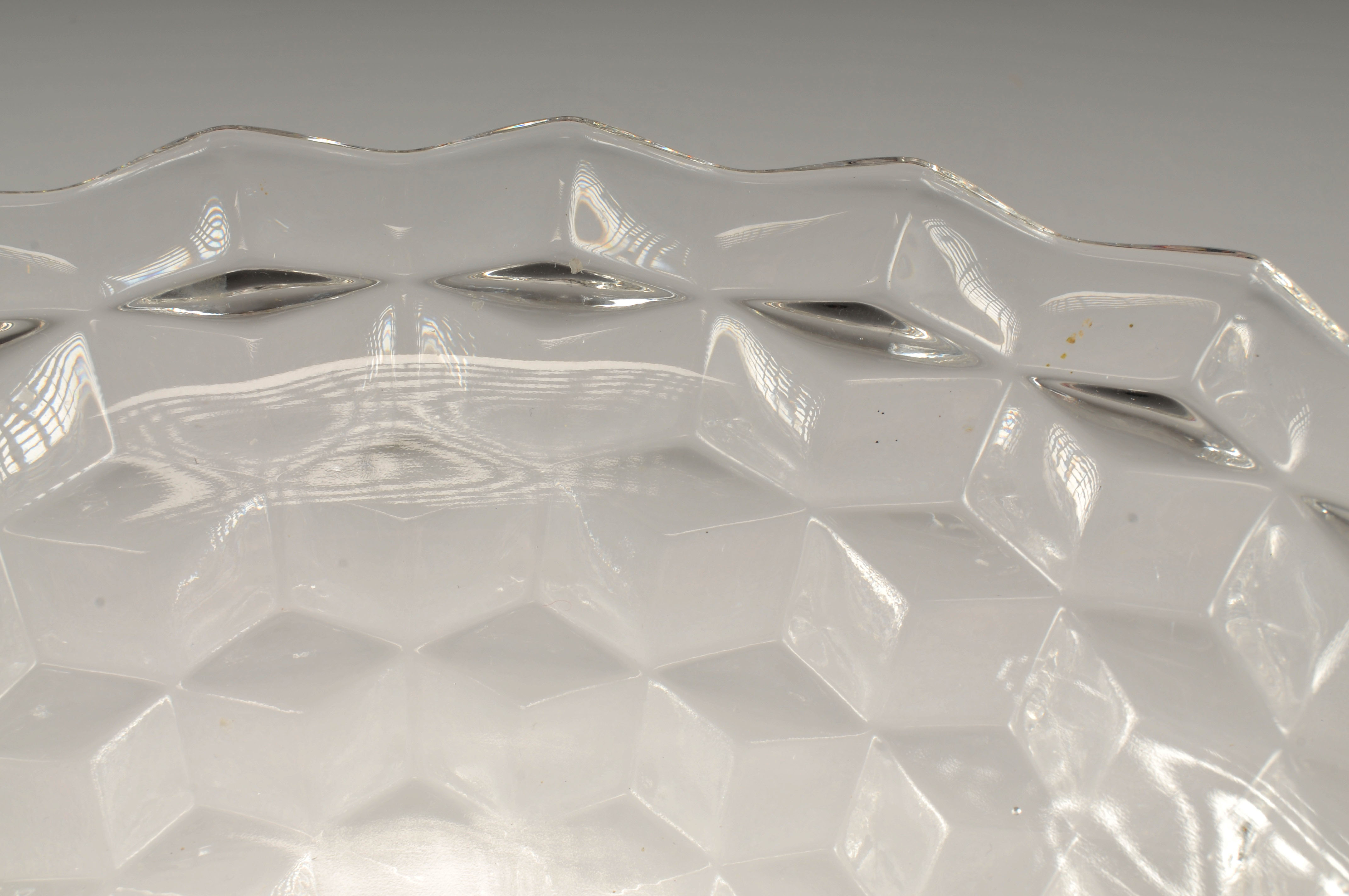 Vintage Fostoria glass footed bowl