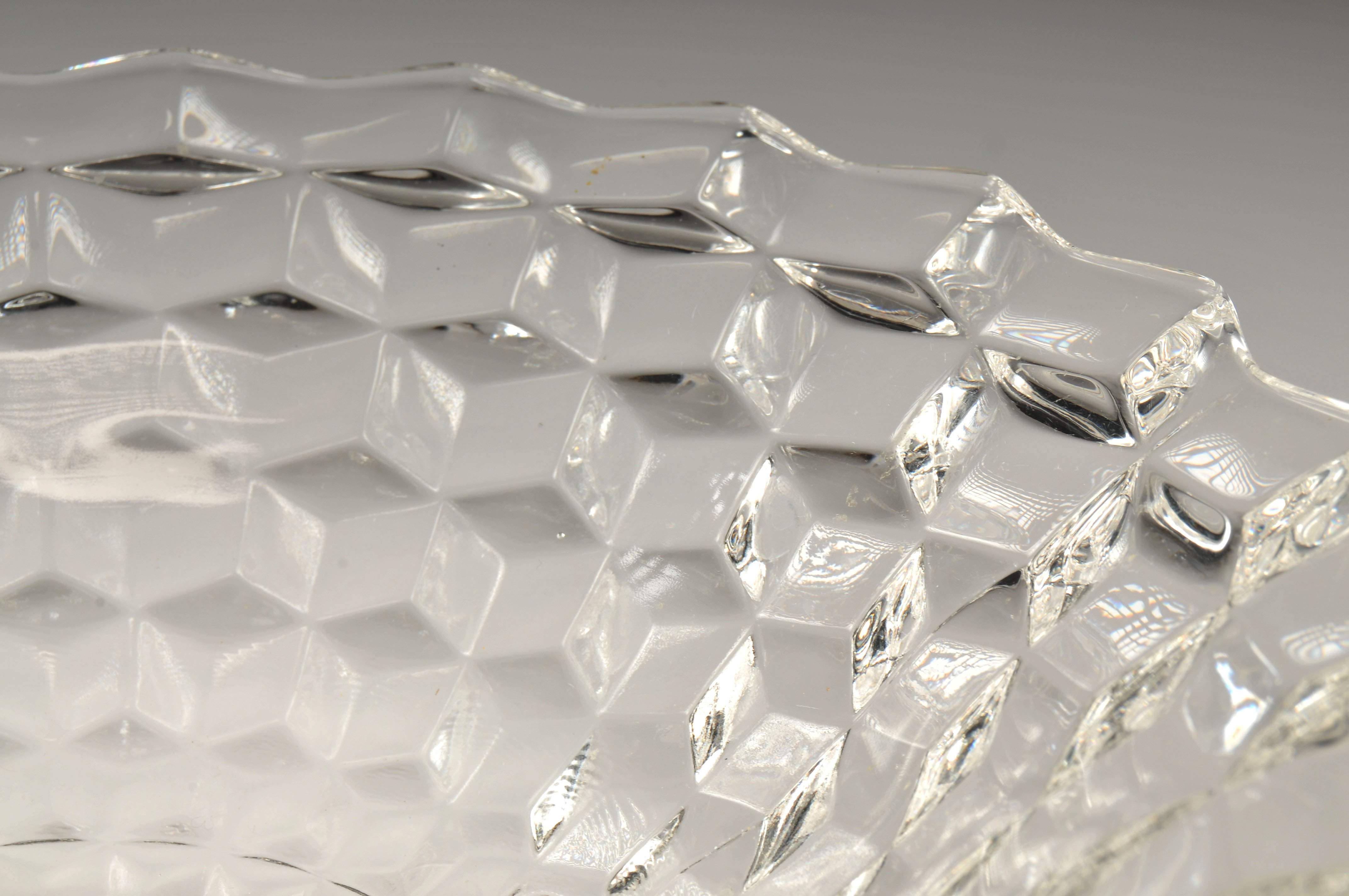 Vintage Fostoria glass footed bowl