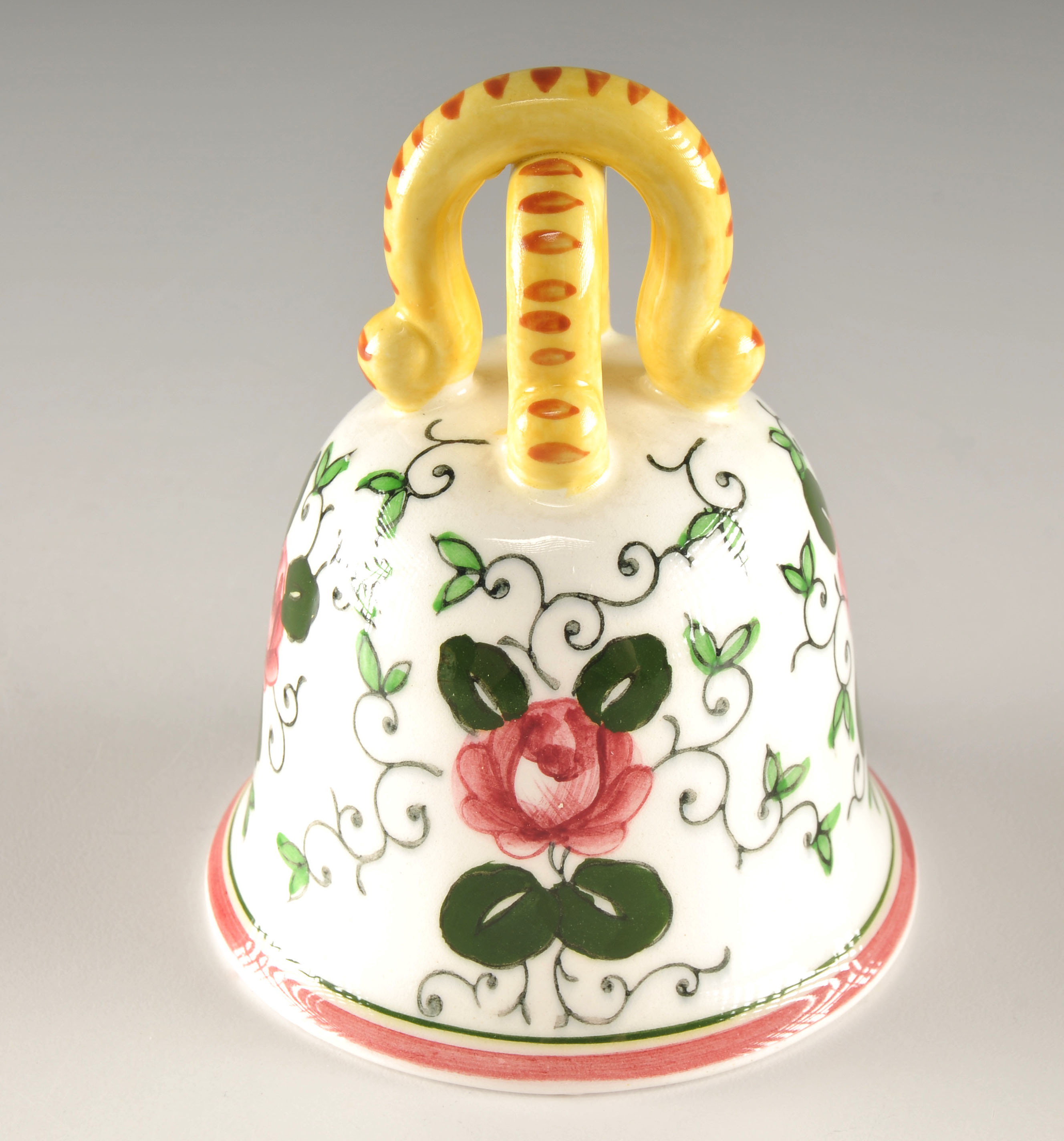 Vintage three piece set of hand decorated ceramics with Rooster and floral design 