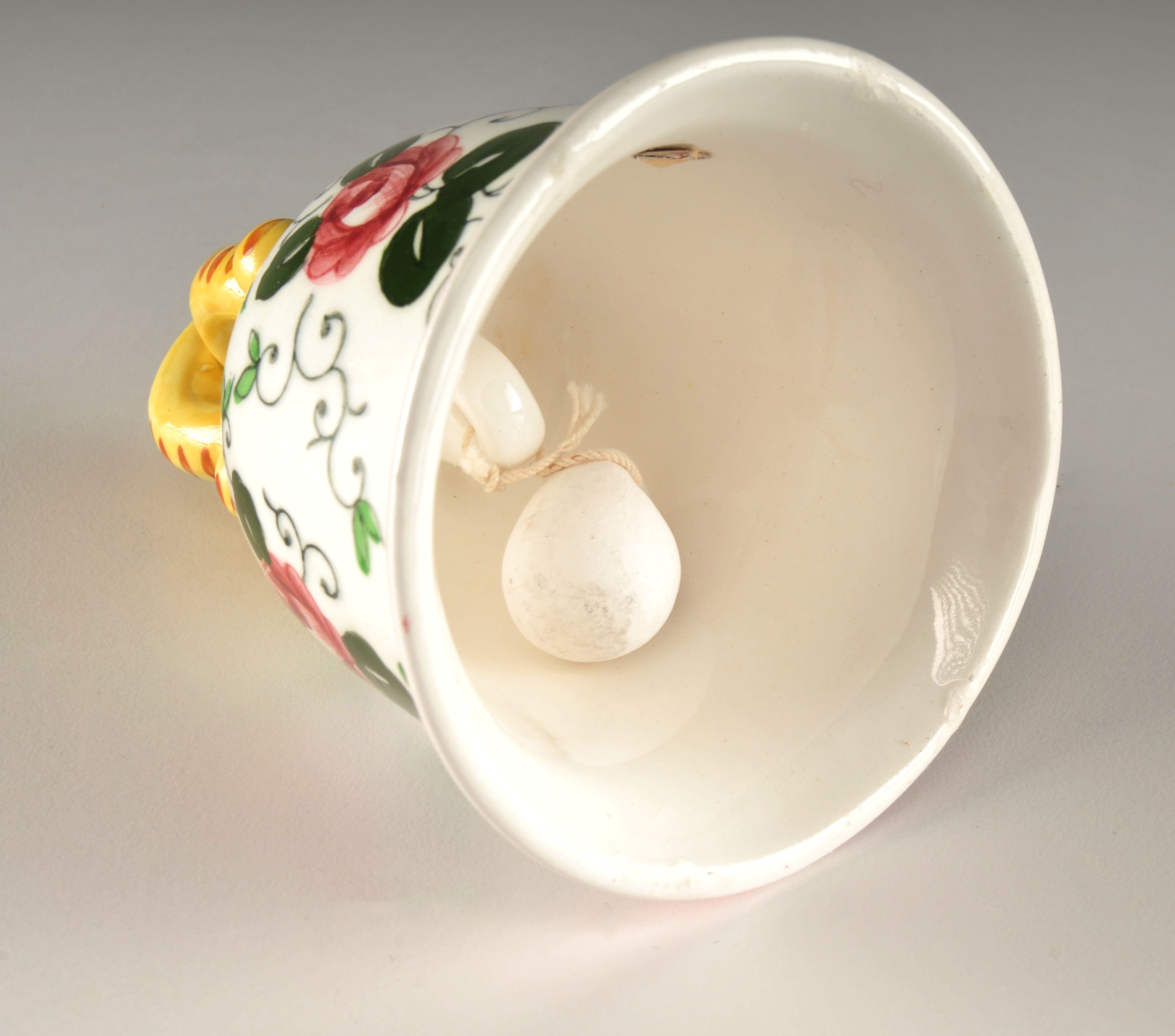 Vintage three piece set of hand decorated ceramics with Rooster and floral design 