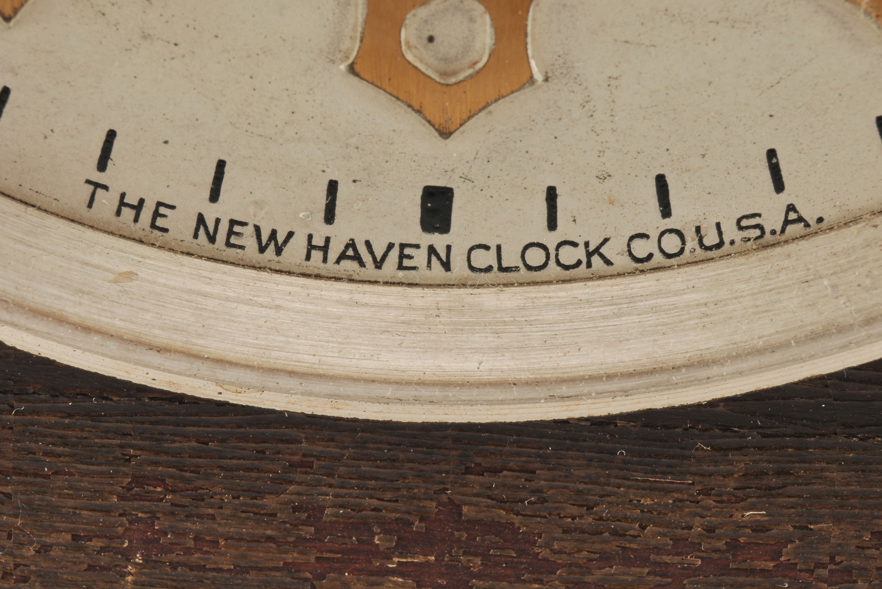 Antique Mahogany New Haven Clock Co. Mantel Clock
