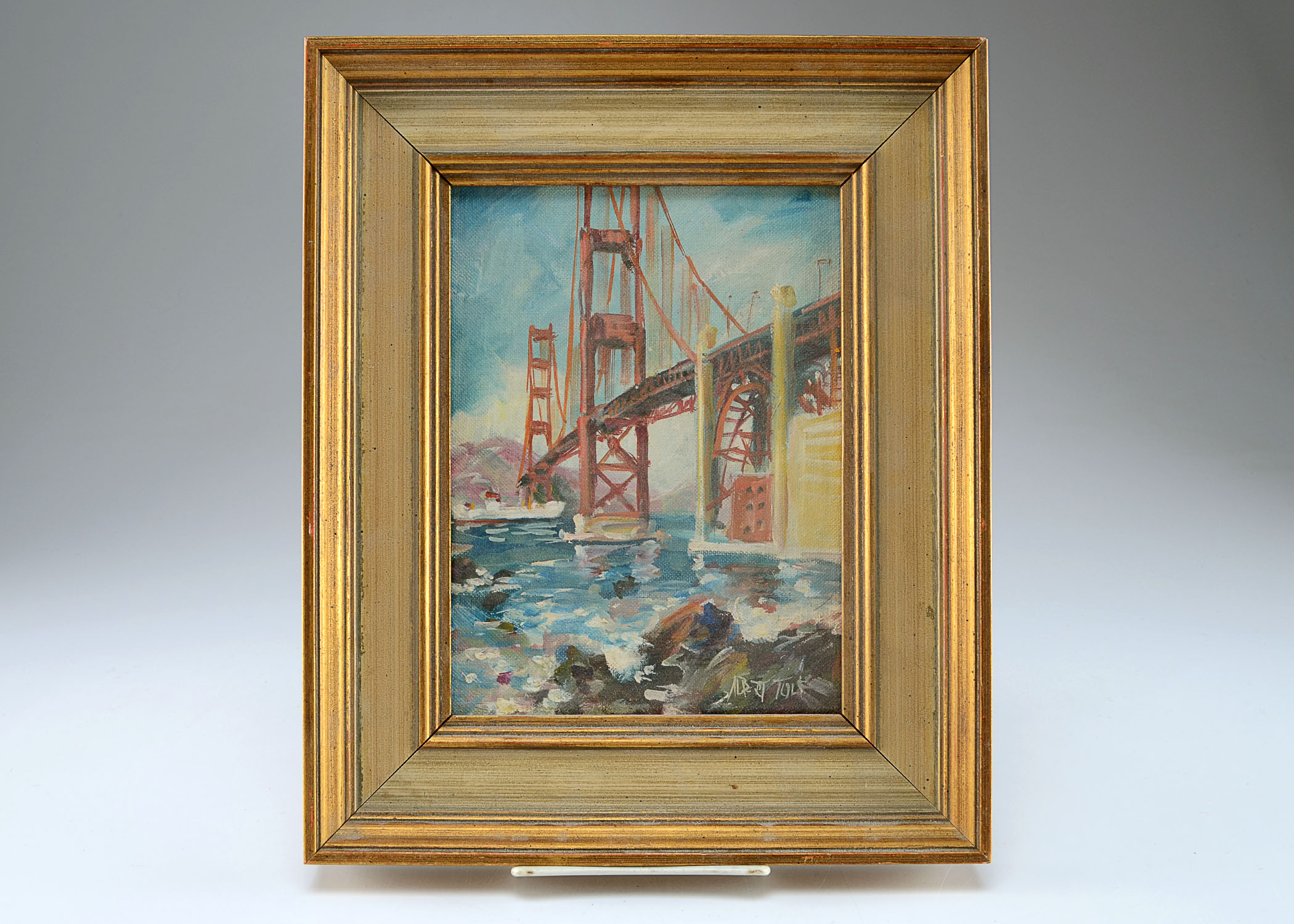 Original Albert Tolf Oil on Academy Board