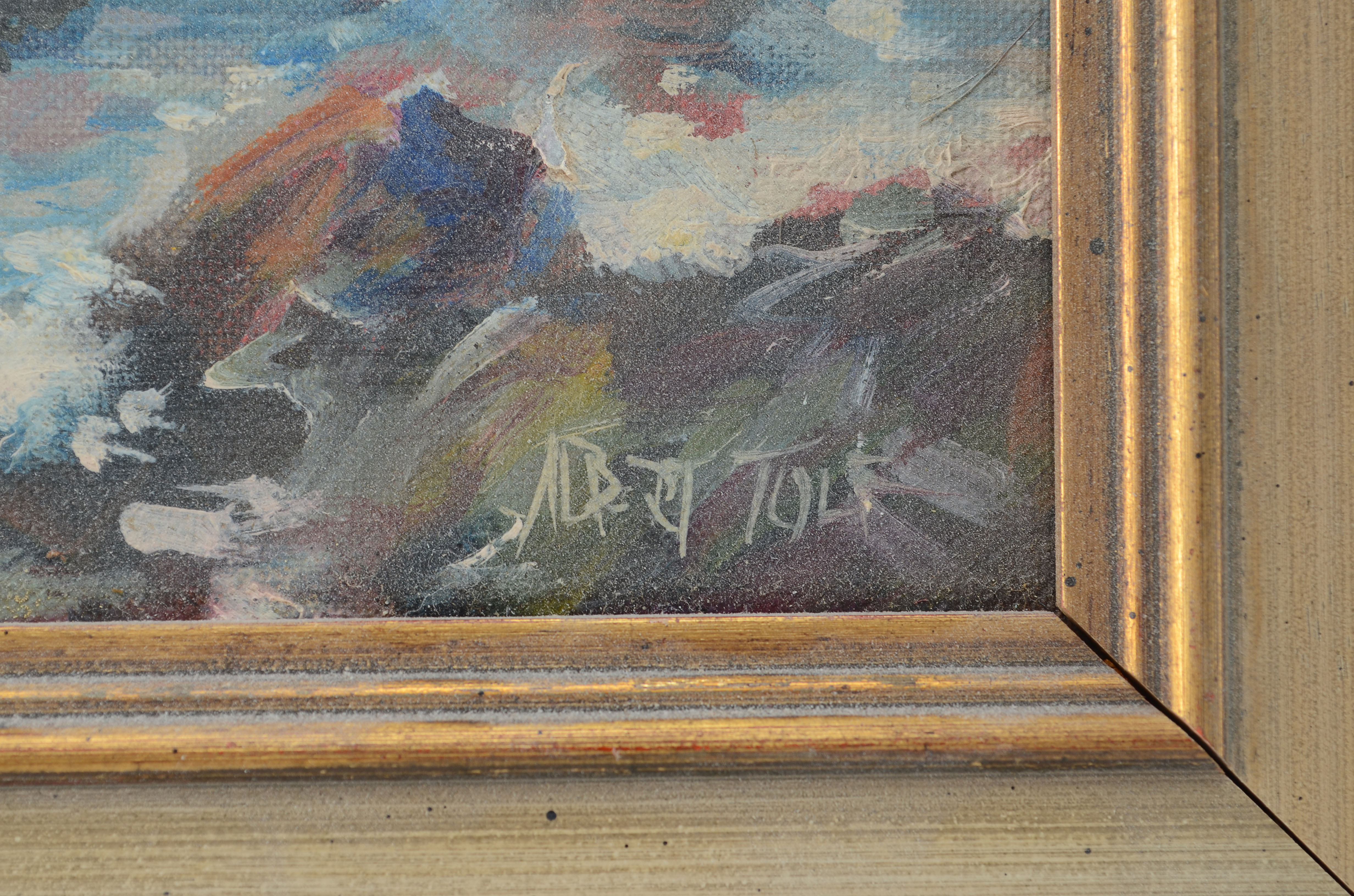 Original Albert Tolf Oil on Academy Board