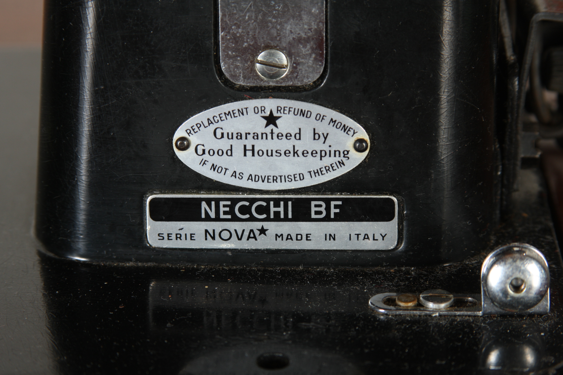 Necchi BF Nova Sewing Machine in Stand, Circa 1952