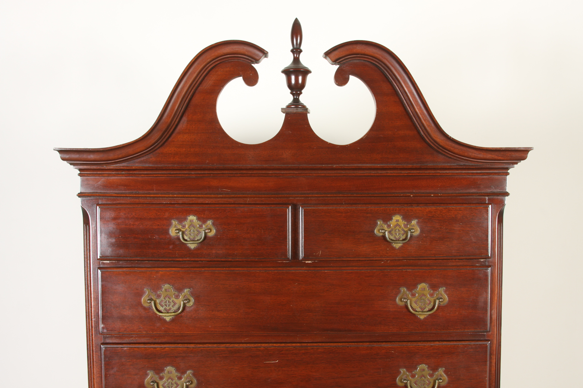  Kling Factories, Chippendale-style Mahogany Highboy