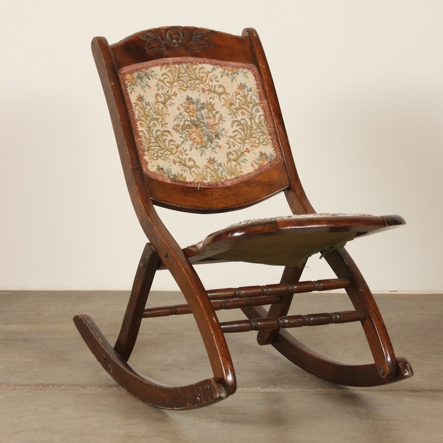 Victorian era  Folding  Rocking Chair