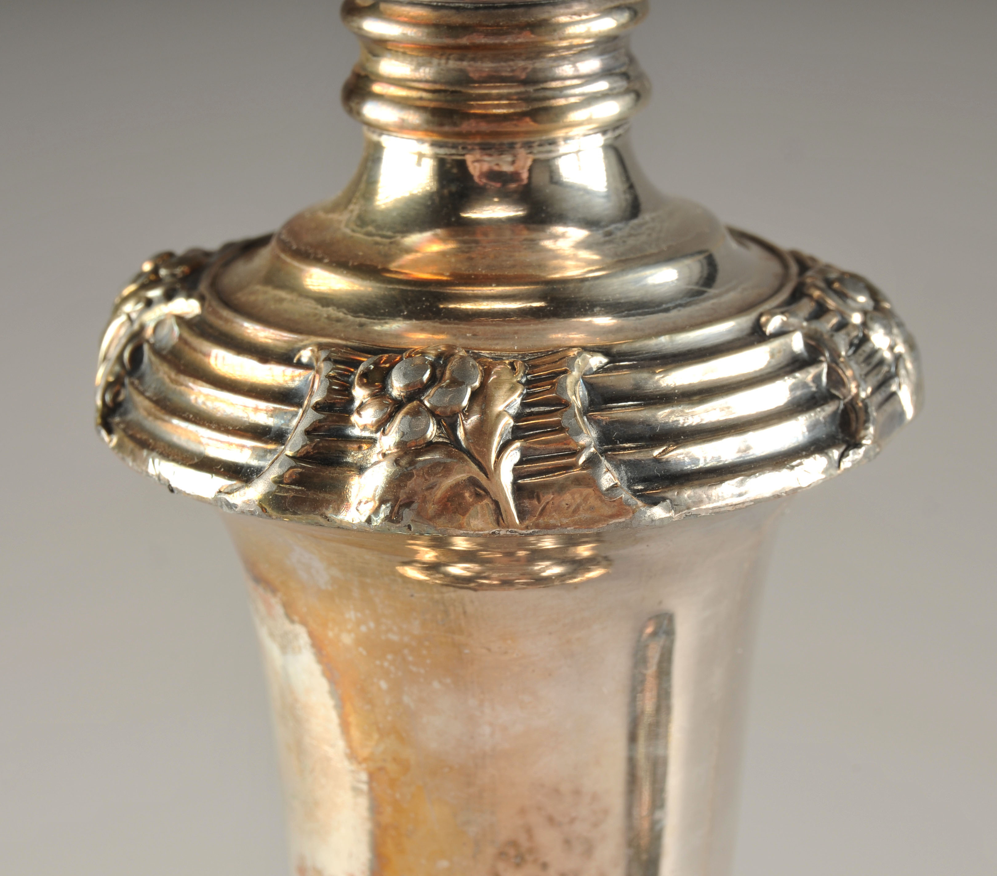 Antique Sheffield Silver Plate Candlesticks