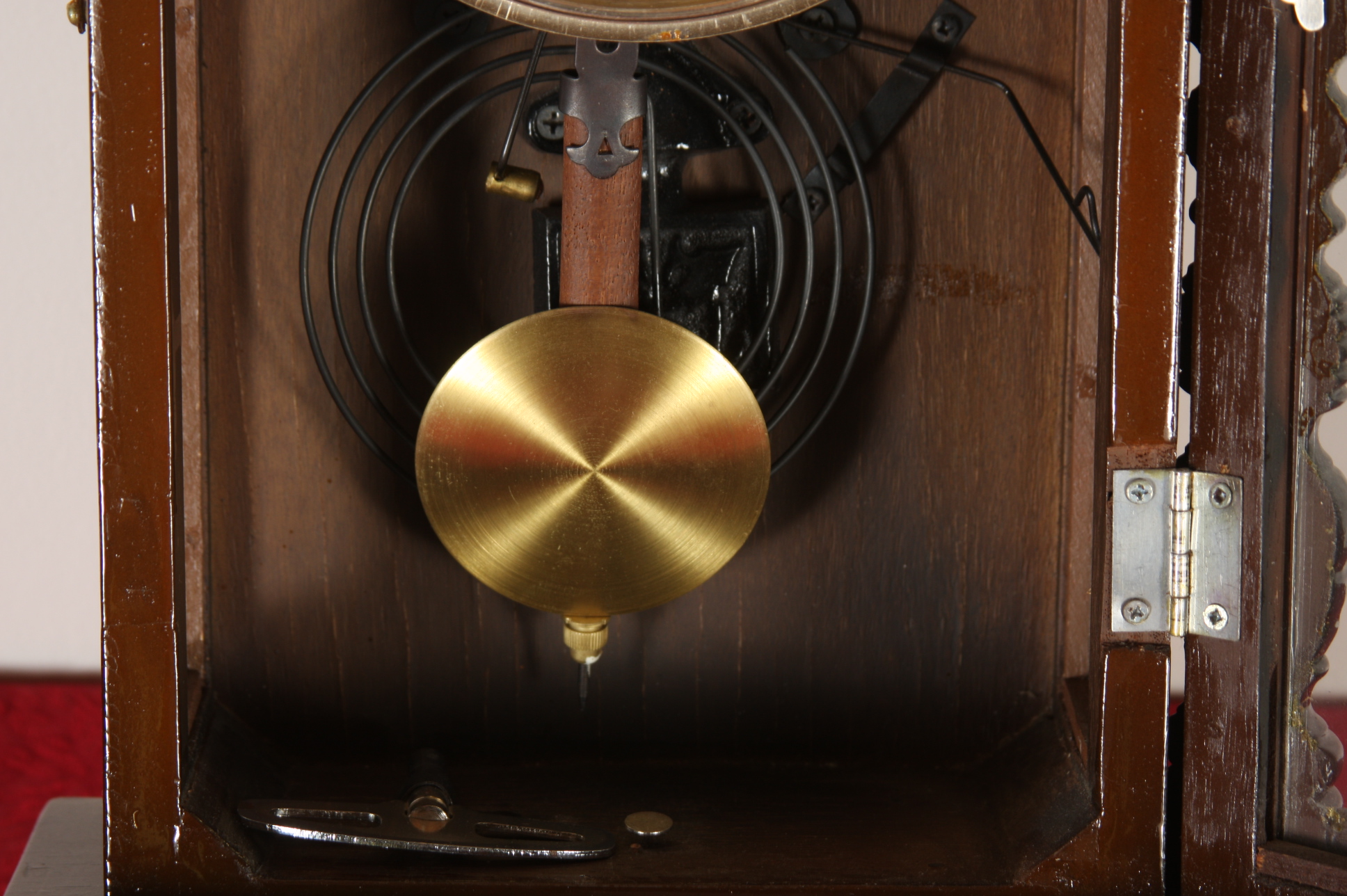 21 Day Wood Case Wall Clock