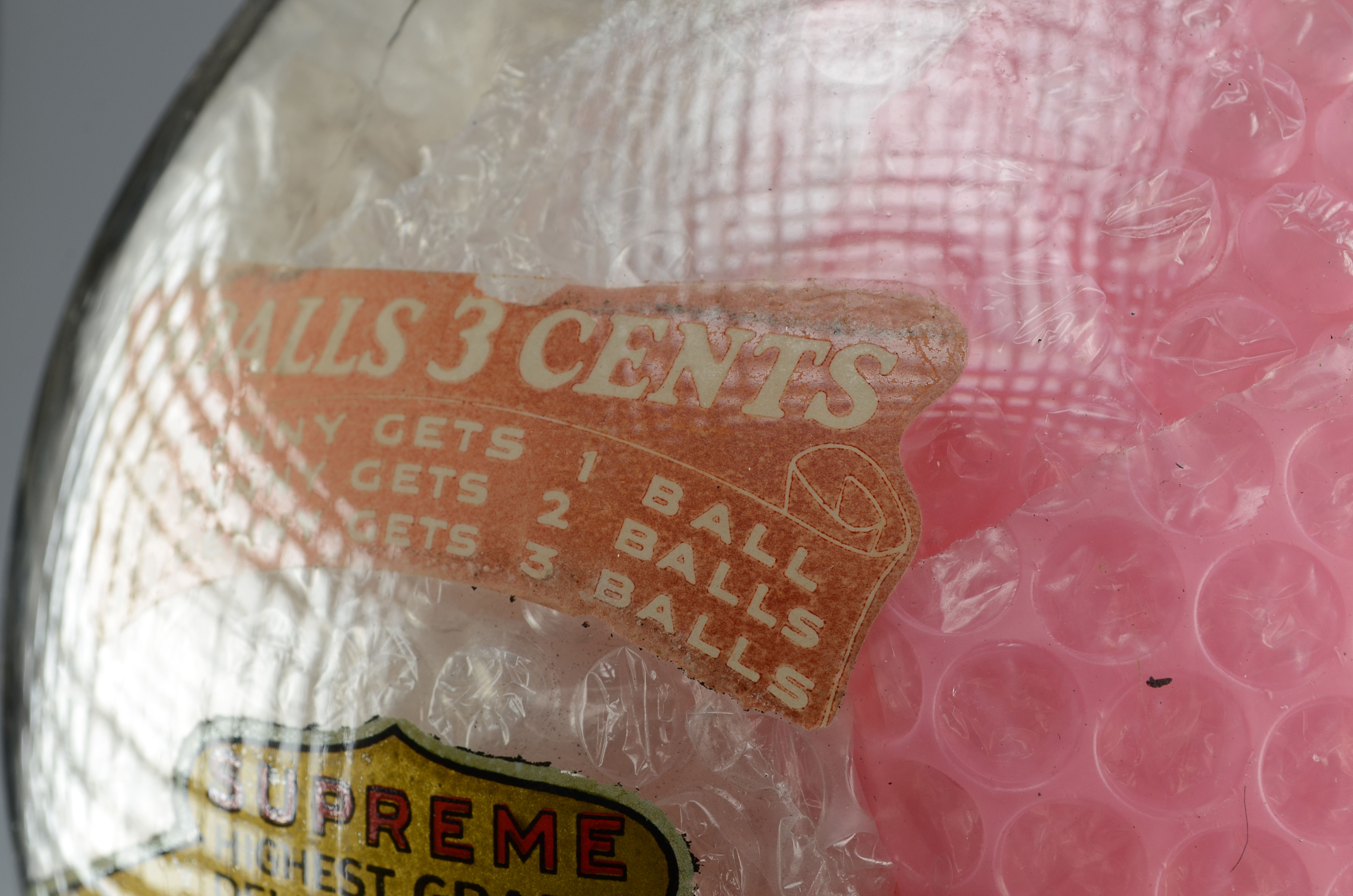 Antique Appleton Novelty Co. One Cent Gumball Machine