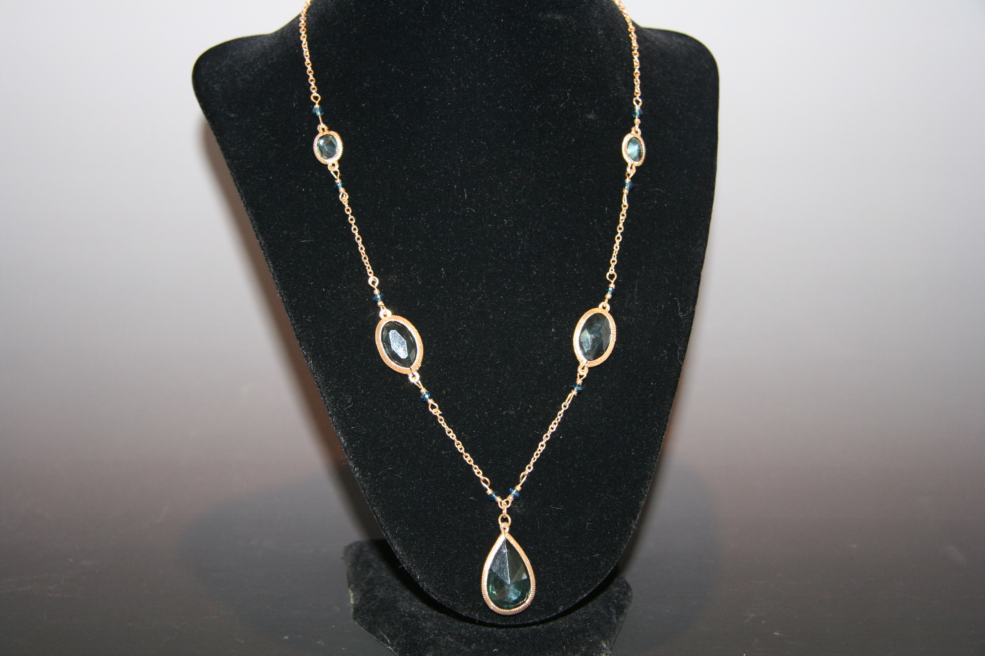 Teardrop Necklace and Bracelets