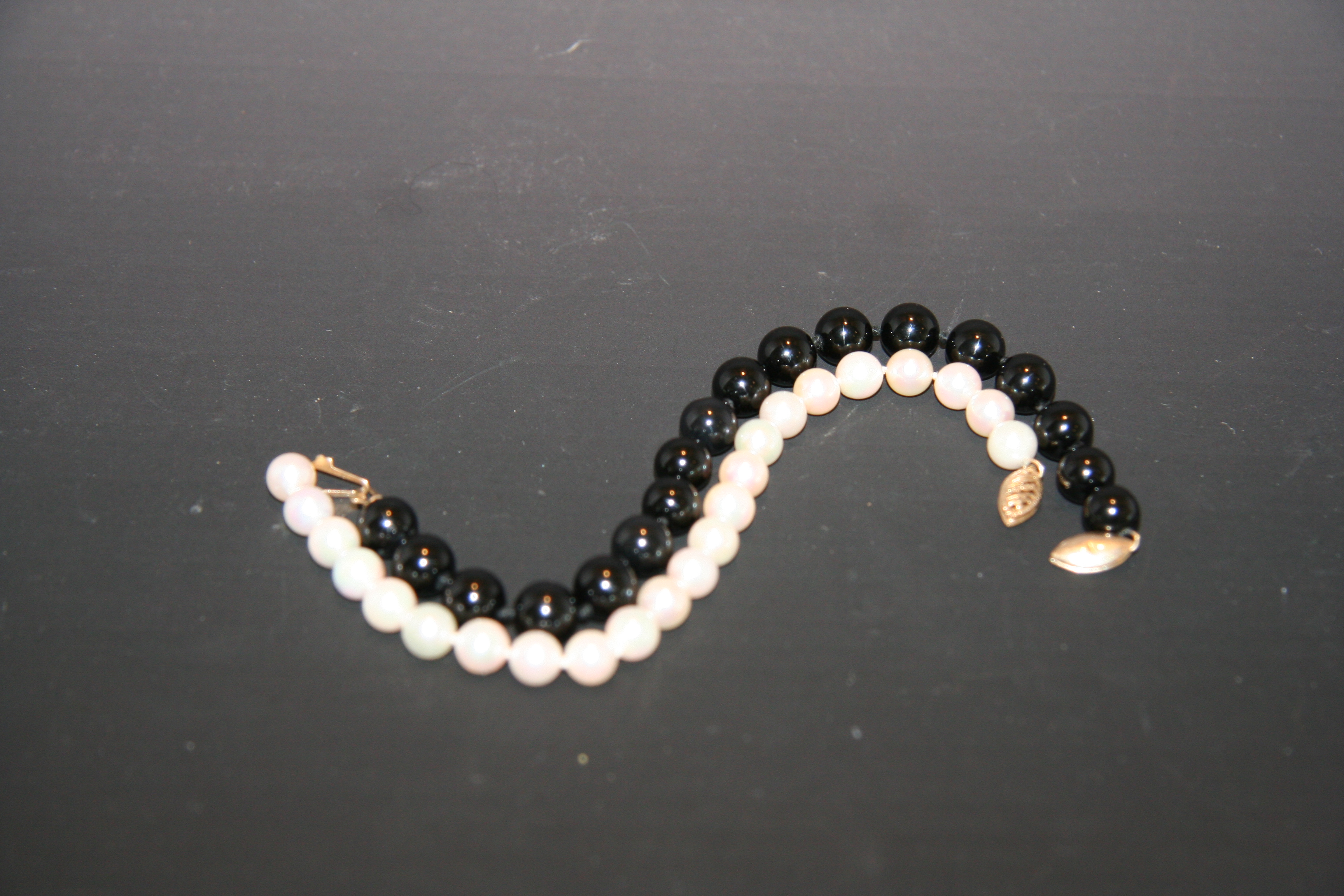 Pearl and Onyx Bracelets