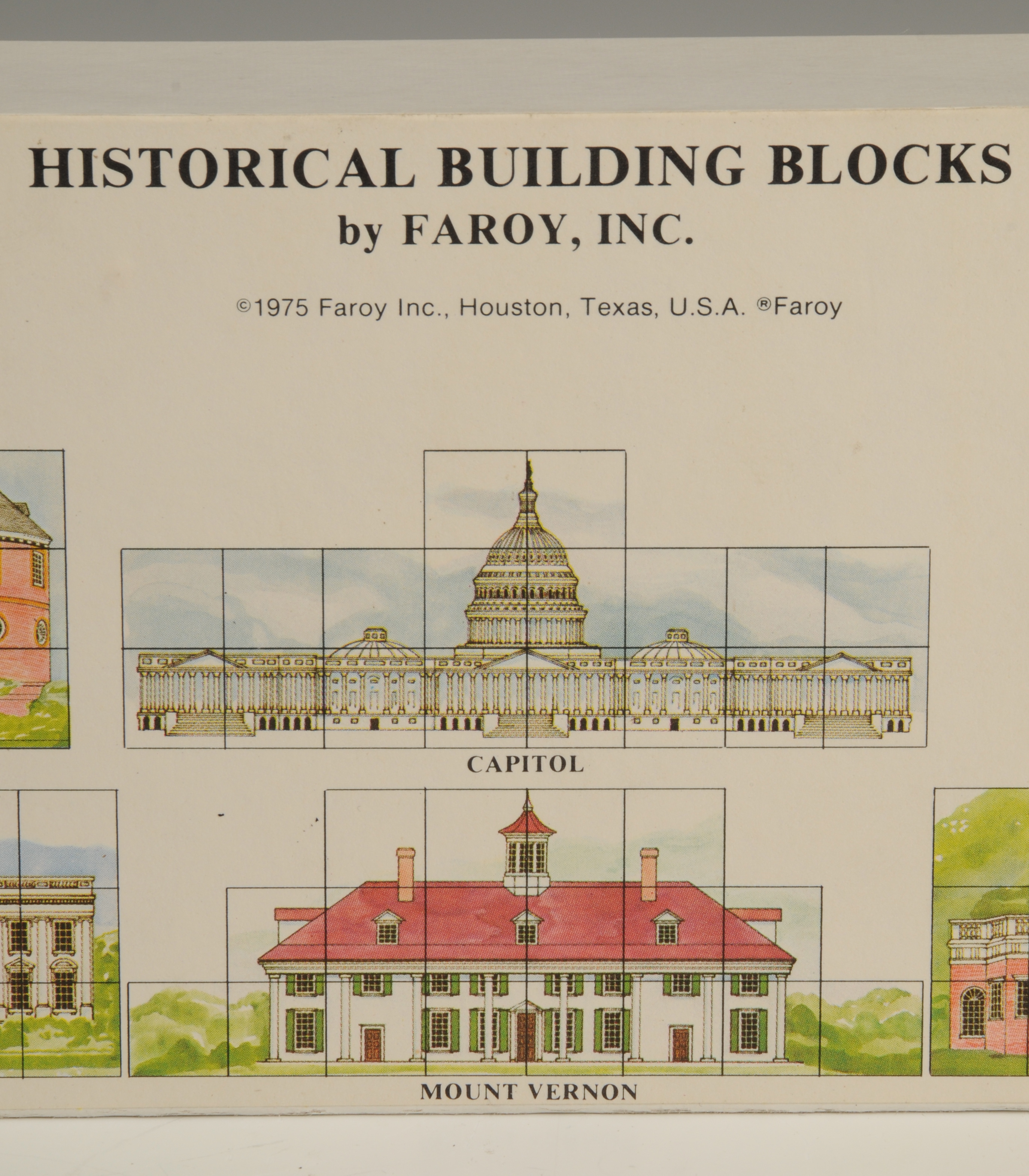 Puzzle Box Depicting Historical Buildings