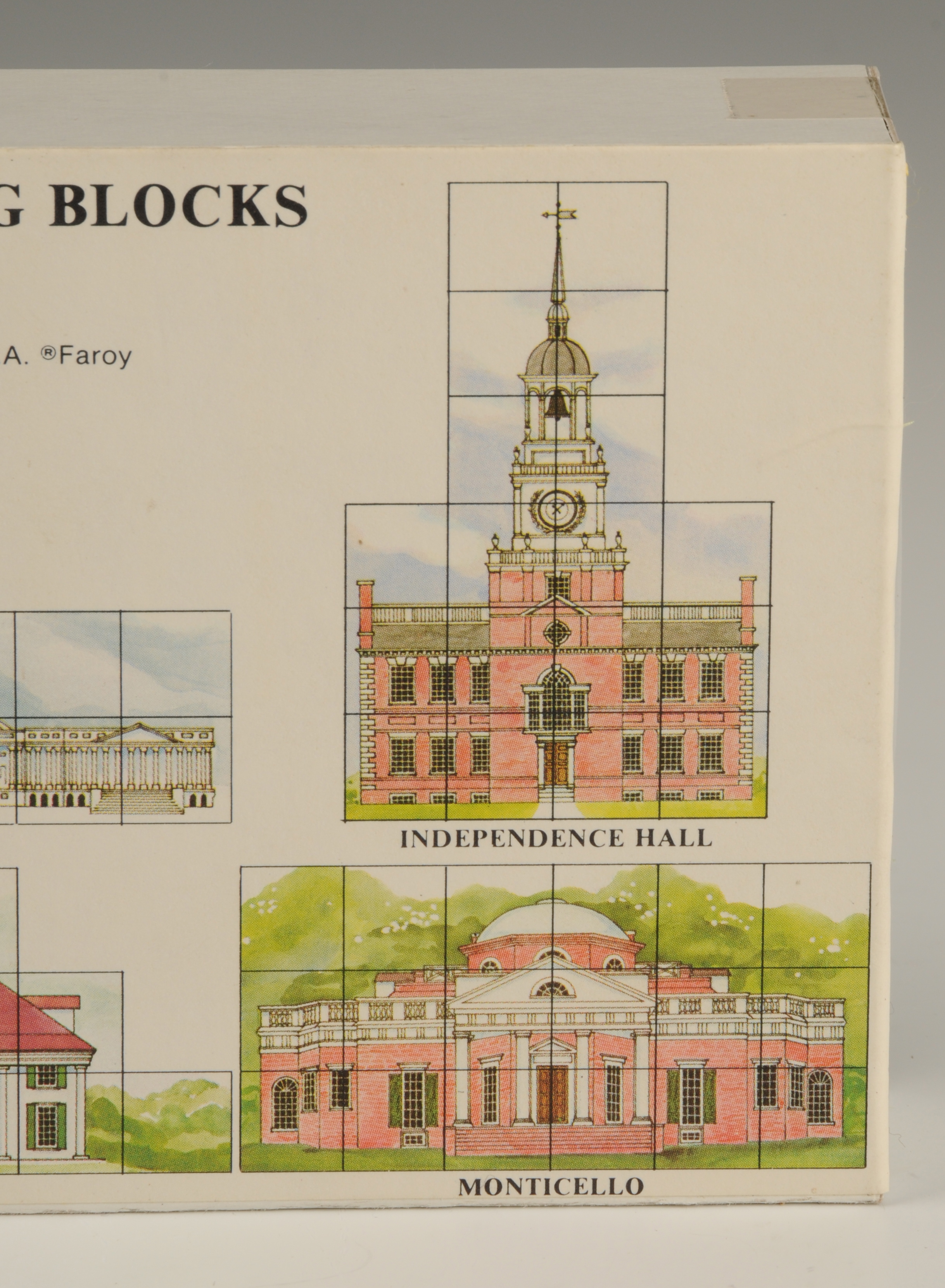 Puzzle Box Depicting Historical Buildings