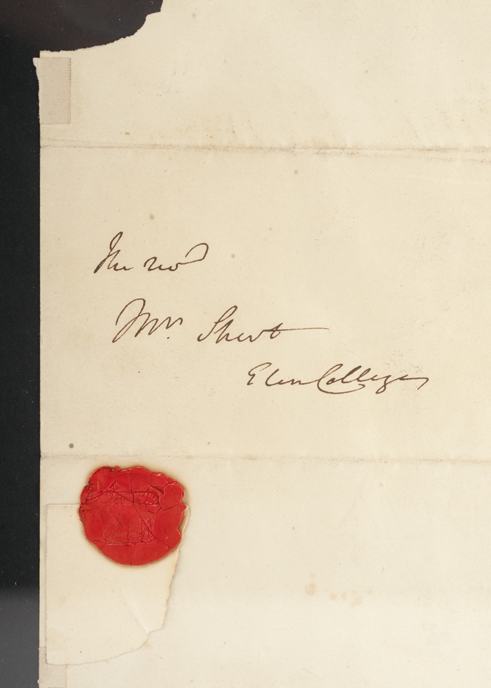 Sir Walter Scott Hand Written Letter